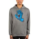 Santa cruz "santa cruz screaming hand hoodie gris"