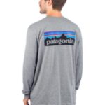 Patagonia "patagonia p-6 logo responsibili long sleeve t-shirt gris"