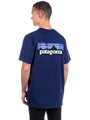 Patagonia "patagonia p-6 logo responsibili t-shirt bleu"