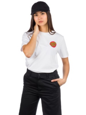 Santa cruz "santa cruz classic dot t-shirt blanc"