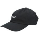 Huf "huf essentials og logo cv 6 panel cap noir"
