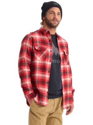 Burton "burton brighton flannel shirt orange"