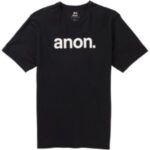 Anon "anon t-shirt t-shirt noir"