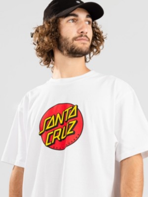 Santa cruz "santa cruz classic dot t-shirt blanc"