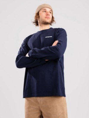 Patagonia "patagonia p-6 logo responsibili long sleeve t-shirt bleu"
