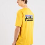 Patagonia "patagonia p6 logo organic t-shirt jaune"