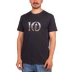 Tentree "tentree spruce stripe ten t-shirt noir"