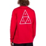 Huf "huf essential tt long sleeve t-shirt rouge"