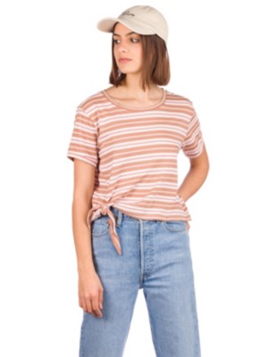 O'neill "o'neill striped knotted t-shirt marron"