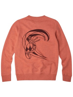 O'neill "o'neill circle surfer crew sweater orange"