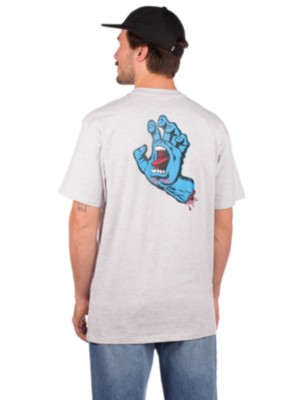 Santa cruz "santa cruz screaming hand chest t-shirt gris"