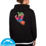Santa cruz "santa cruz bt multi fade screaming hand hoodie noir"
