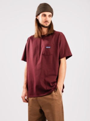 Patagonia "patagonia p-6 label pocket responsibili t-shirt rouge"