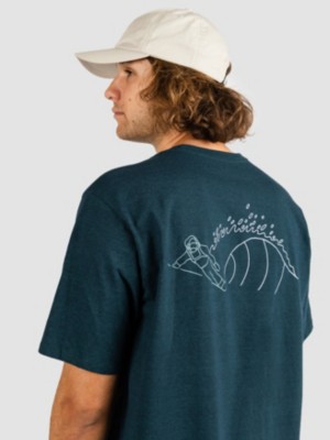 Patagonia "patagonia surf snow responsibili- t-shirt vert"