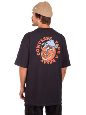 Converse "converse orange juice t-shirt noir"