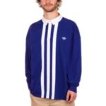 Adidas skateboarding "adidas skateboarding rugby jersey long sleeve t-shirt bleu"