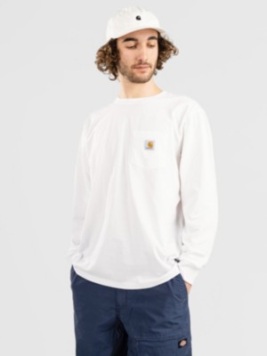 Carhartt wip "carhartt wip pocket long sleeve t-shirt blanc"