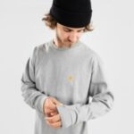 Carhartt wip "carhartt wip chase long sleeve t-shirt gris"