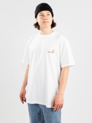 Carhartt wip "carhartt wip american script t-shirt blanc"