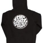 Rip curl "rip curl wetsuit icon hoodie noir"