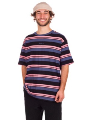 Rvca "rvca curtis stripe ii t-shirt noir"