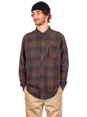 Fox "fox gamut stretch flannel shirt marron"