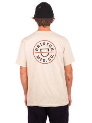 Brixton "brixton crest ii t-shirt marron"