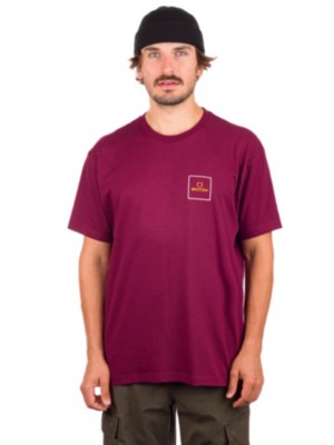 Brixton "brixton alpha square t-shirt rouge"