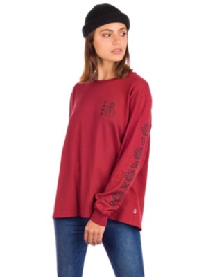 Vans "vans flo rez wash long sleeve t-shirt rouge"