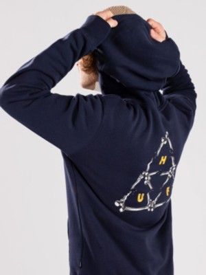 Huf "huf broken bones tt hoodie bleu"