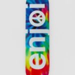 Enjoi "enjoi peace hyb 8."" skateboard deck tiedye"
