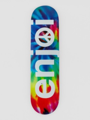 Enjoi "enjoi peace hyb 8."" skateboard deck tiedye"