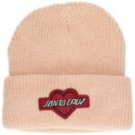 Santa cruz "santa cruz heart strip beanie rose"