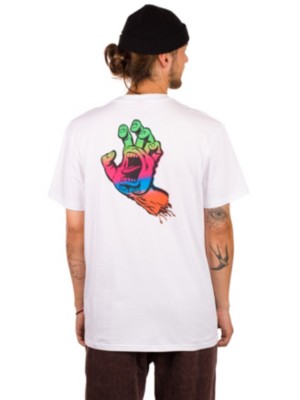 Santa cruz "santa cruz bt fade screaming hand t-shirt blanc"