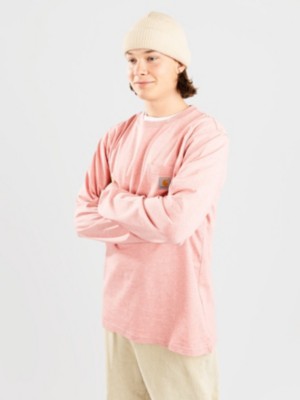 Carhartt wip "carhartt wip pocket long sleeve t-shirt rose"