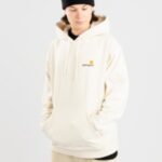 Carhartt wip "carhartt wip american script hoodie marron"