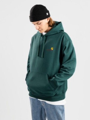 Carhartt wip "carhartt wip american script hoodie vert"