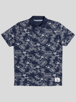 Quiksilver "quiksilver floral polo bleu"
