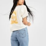 Rip curl "rip curl the island crop t-shirt blanc"