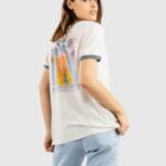 Rip curl "rip curl surf revival ringer t-shirt blanc"