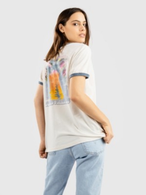Rip curl "rip curl surf revival ringer t-shirt blanc"