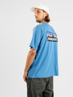 Patagonia "patagonia p-6 logo responsibili t-shirt bleu"