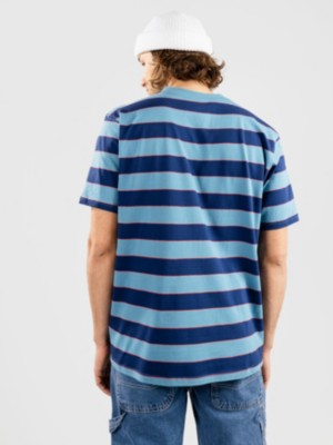 Volcom "volcom maxer stripe crew t-shirt bleu"