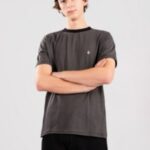 Volcom "volcom slated stripe crew t-shirt noir"