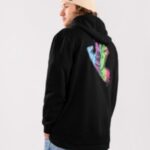 Santa cruz "santa cruz bt multi fade scream hand hoodie noir"