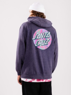 Santa cruz "santa cruz bt og classic spill dot hoodie bleu"