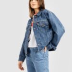 Levis "levi's ex boyfriend trucker jacket bleu"