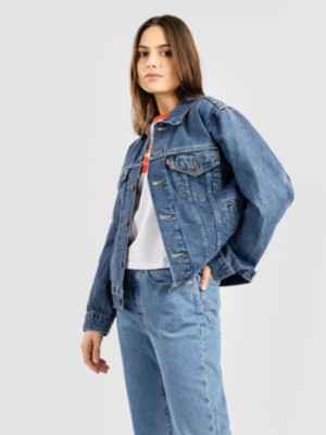 Levis "levi's ex boyfriend trucker jacket bleu"