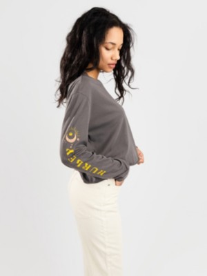 Hurley "hurley dreamer washed crop bf long sleeve t-shirt noir"