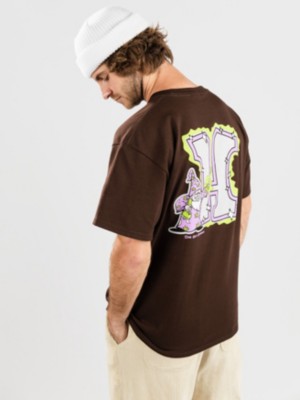 Huf "huf weed wizard t-shirt marron"